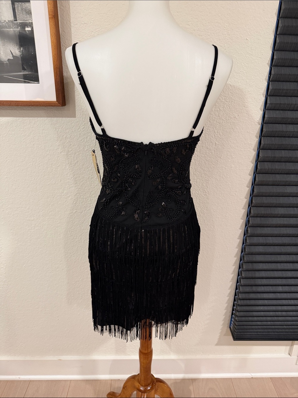 Verte Beaded Fringe Mini Dress - Picture 6 of 10